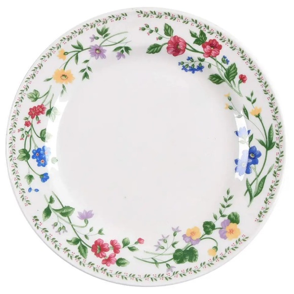 Farberware Stoneware ENGLISH GARDEN 225 Set Of 4 Salad Plate 7.7” - Picture 2 of 7